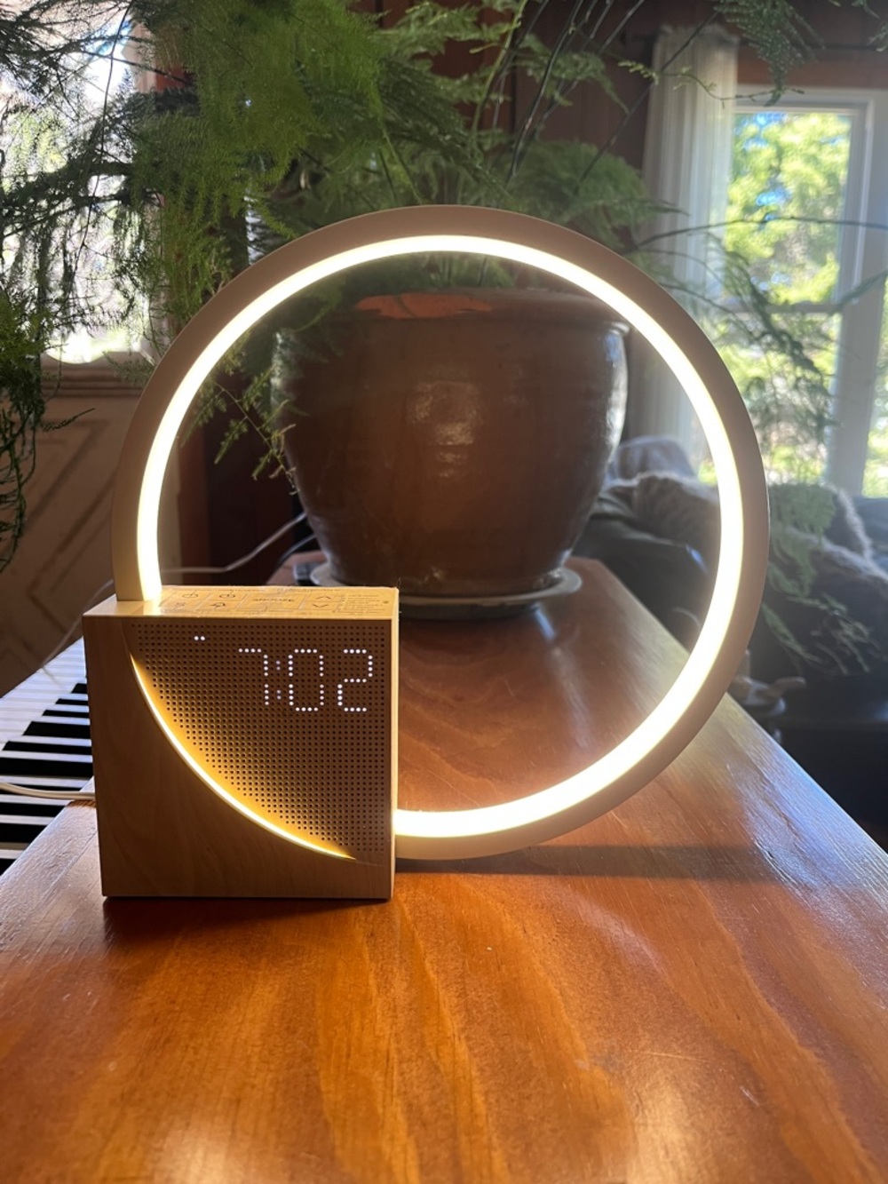 LED Desk Lamp with Integrated Alarm and Snooze